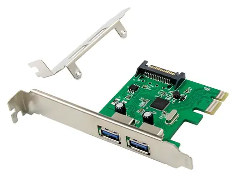 Conceptronic PCIe karta USB 3.2 Gen1 / Řadič / 1x PCIe 2.0 / 2x USB-A 3.0 / 5 Gbit/s / UASP