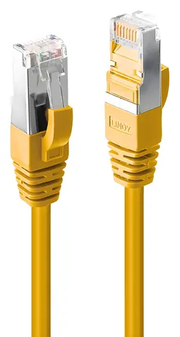 Lindy S/FTP Cat6 0,5m žlutá / Patch kabel / RJ45-RJ45 / LSZH