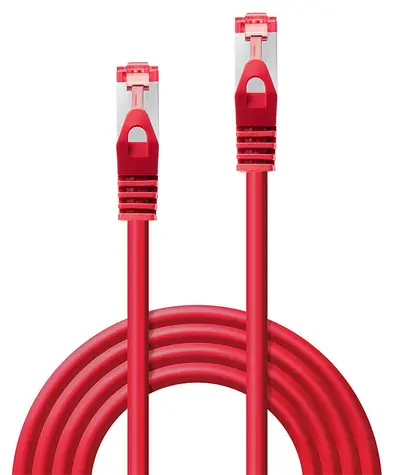Lindy Basic červená / Patch kabel / Cat6 / S/FTP / 1 m / RJ-45
