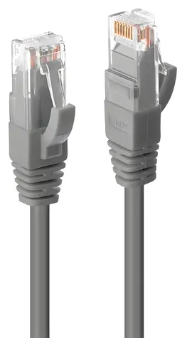 Lindy Premium šedá / Patch kabel / Cat 6 U/UTP / RJ-45 / 3 m