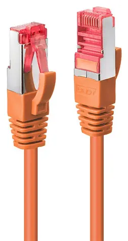Lindy Cat6 S/FTP 1 m oranžová / Patch kabel / RJ45-RJ45 / AWG27