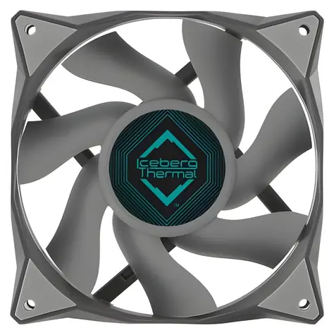 Iceberg Thermal IceGALE 120mm šedá / Ventilátor / 76 CFM / 1850 RPM / 35 dB / 4-pin PWM