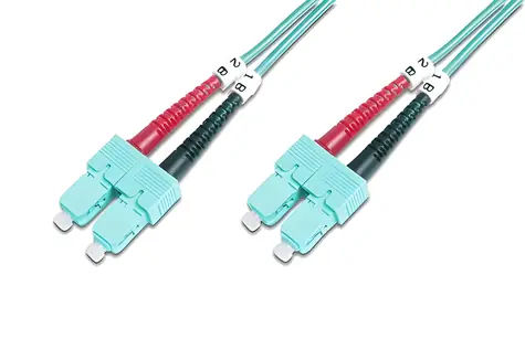 DIGITUS SC-SC / Optický patch kabel / Multimode OM3 / 50/125 µm / Duplex / 2 m