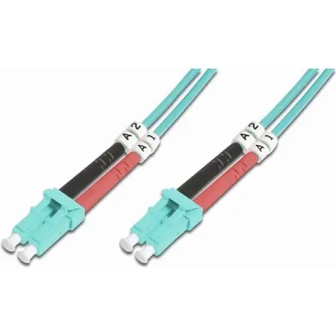 Digitus LC-LC / Optický patch kabel / Multimode OM3 / 50/125 µm / Duplex / 10 m