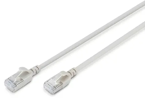 Digitus Patchkabel Cat6A F/FTP Slim šedá / Síťový kabel / RJ-45 / 1 m / LSZH