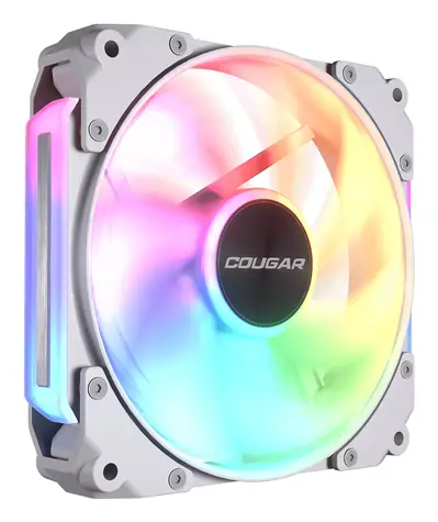 COUGAR Apolar 120 ARGB Reverse Blade bílá / Ventilátor / 120 mm / 75,4 CFM / 37,1 dB / PWM