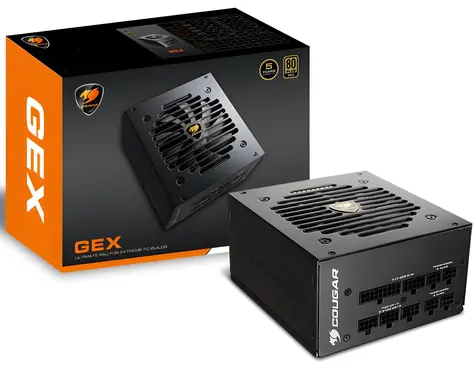 COUGAR GEX 850W černá / PC zdroj / ATX / 80 Plus Gold / Modulární