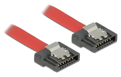 Delock červená / SATA kabel / SATA III 6 Gbit/s / FLEXI / 0,3 m