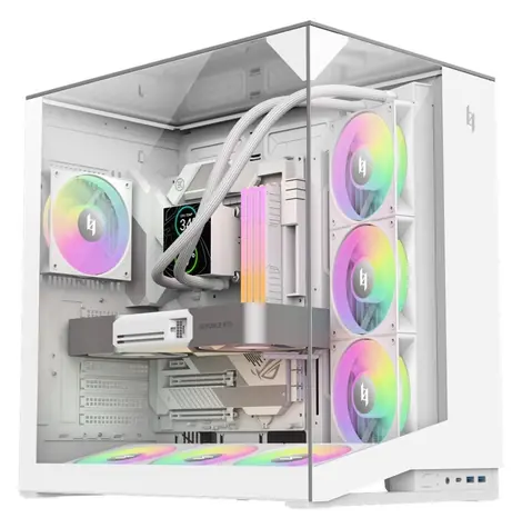 Gamemax NEX C56 VC WH bílá / Skříň / ATX