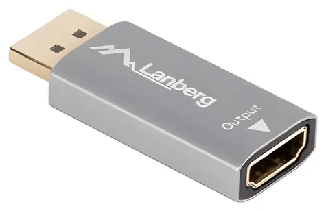 Lanberg stříbrná / Redukce / DisplayPort (M) na HDMI (F) / 8K