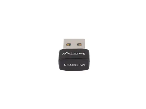 Lanberg NC-AX300-WI / Wi-Fi adaptér / USB / Interní anténa