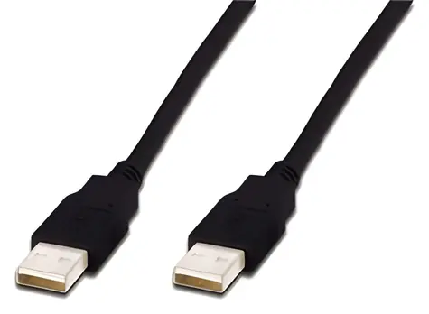Digitus černý / USB kabel / A samec - A samec / měď / 3 m