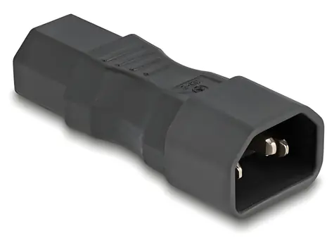 Delock černá / Napájecí adaptér IEC C14 - C13 / 250 V / 10 A