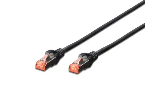 Digitus CAT 6 černá / Patch kabel / S/FTP / AWG 27/7 / 2 m