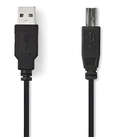 Nedis CCGB60100BK20 černá / Kabel USB / USB-A - USB-B / 2 m