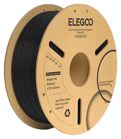 Elegoo Filament PLA+ černá / Struna pro 3D tiskárnu / PLA+ / 1.75 mm / 1 kg