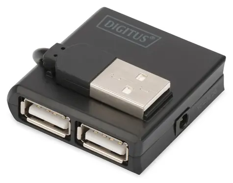 Digitus USB 2.0 / Hub / 4 porty / černá