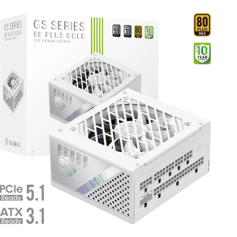 Gamemax GS 850G WH bílá / Zdroj / SFX / 850W / Modulární