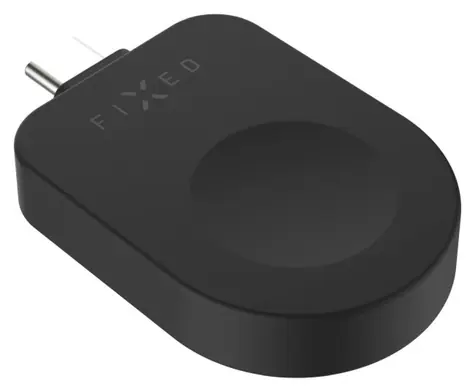 FIXED USB-C adaptér pro Apple Watch černý / Nabíjecí adaptér / pro Powerstation Uni / 2,5 W