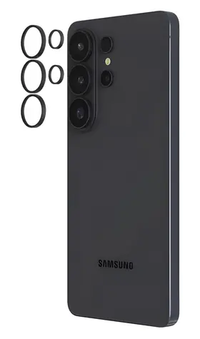 ZAGG InvisibleShield Glass Elite černá / Ochranné sklo objektivu / Pro Samsung Galaxy S26 Ultra / Antireflexní