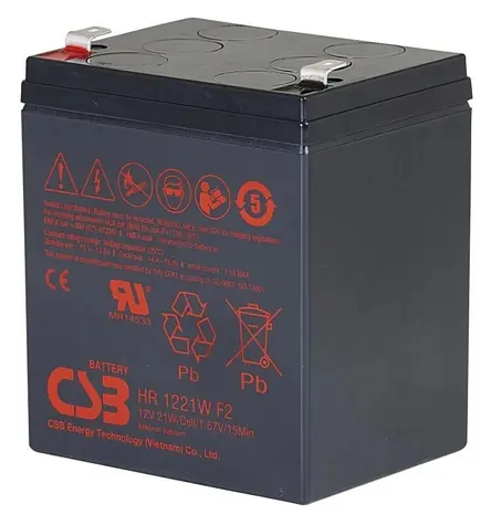 CSB HR1221W F2 / Baterie do UPS / 12V / 5,1 Ah