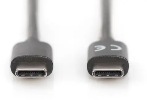 Digitus černá / Kabel USB-C na USB-C / USB 2.0 / 1 m
