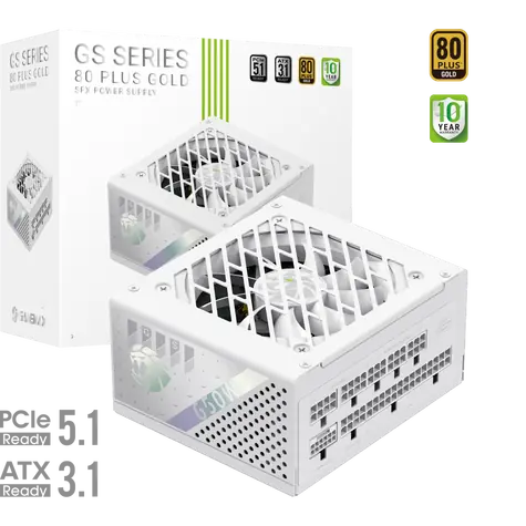 Gamemax GS 650G WH bílá / Zdroj / SFX / 650W / Plně modulární