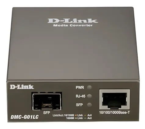 D-Link DMC-G01LC šedá / Media konvertor / 10/100/1000Base-T na Gigabit SFP