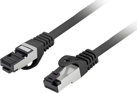 Lanberg CAT8.1 černá / Patch kabel / S/FTP / 0,25 m / LSZH