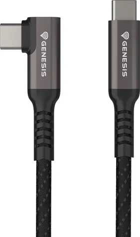 Genesis NVC-2219 černá / Kabel USB-C (M) - USB-C (M) / 5 m / 10 Gbit/s / rychlé nabíjení