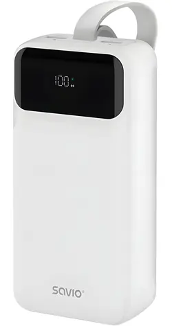 SAVIO BA-11 bílá / Powerbanka / 30000 mAh