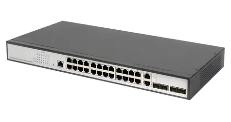 DIGITUS DN-80221-3 / Switch / 24x Gigabit RJ45 / 2x Uplink SFP/RJ45 / Layer 2 Managed / 19