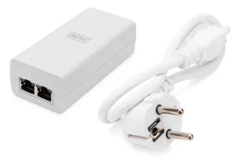 Digitus DN-95132 bílá / PoE injektor / Gigabit / 802.3af/at / 30 W