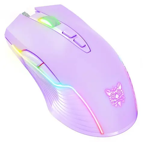 ONIKUMA CW905 fialová / Herní myš / RGB / USB / 7 tlačítek / 6400 DPI