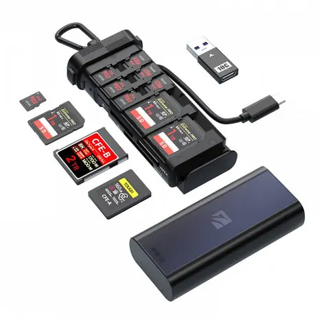 Freewell FW-CR02-PRO / Čtečka paměťových karet / CFexpress A/B / SD UHS-II / microSD / USB-C 10 Gb/s