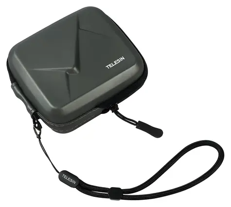 Telesin S6-PRC-07 / Pouzdro pro sportovní kamery / GoPro 13, Insta360 Ace Pro 2, DJI Action 5 Pro / PU kůže