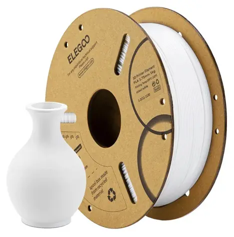 Elegoo PLA bílá / Struna pro 3D tiskárnu / PLA / 1.75mm / 1kg