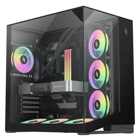 Gamemax NEX C56 VC BK černá / Skříň / ATX