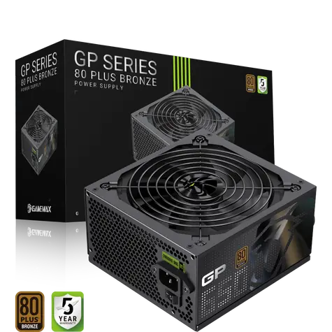 Gamemax GP 650B / Zdroj ATX / 650W / 80 Plus Bronze / nemodulární