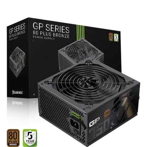 Gamemax GP 750B / Zdroj / 750 W / ATX / Non-Modular / 80 PLUS Bronze