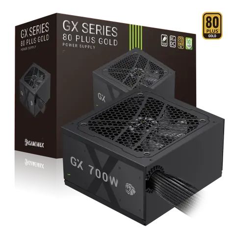 Gamemax GX 700G / Zdroj / ATX / 700W / 80 PLUS Gold / nemodulární