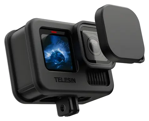 Telesin S6-PTC-010-TGP / Silikonové pouzdro / GoPro Hero 13/12/11 / 2mm silikon / nastavitelný popruh