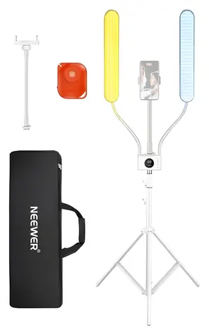 Neewer BH40B / LED osvětlovací sada / 2x 210 LED / 3200-5600K / 36 W / stativ 84-200 cm