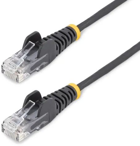 StarTech CAT6 Slim 15m černá / Patch kabel / RJ-45 / PoE