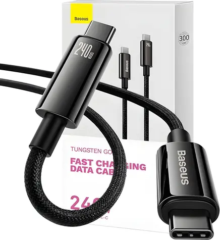 Baseus CAWJ040201 černá / Datový kabel / 3 m