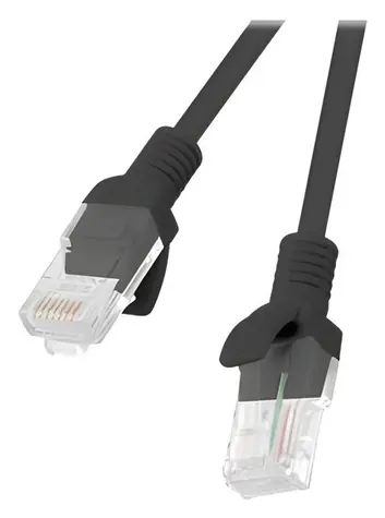 Lanberg Patch kabel Cat5E UTP 3m černá / Patch kabel / RJ45-RJ45 / Fluke Passed