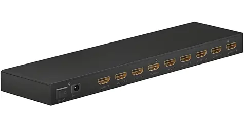 Goobay HDMI Splitter 1:8 / HDMI rozbočovač / 1 vstup / 8 výstupů / 4K/60 Hz