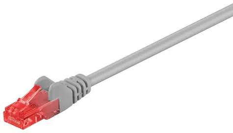 Goobay 68444 šedá / Patch kabel / Cat6 U/UTP / 10 m