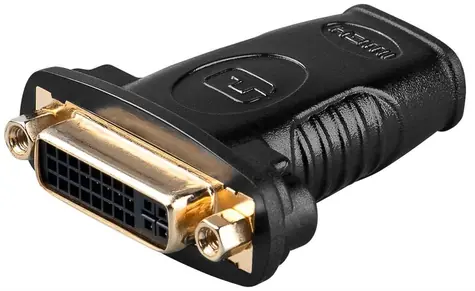 Goobay 68690 černá / Adaptér / HDMI na DVI-I / pozlacené konektory