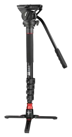 Neewer GM76 / Monopod / Zátěž 6 kg / Vytažený 179 cm / Fluidní hlava